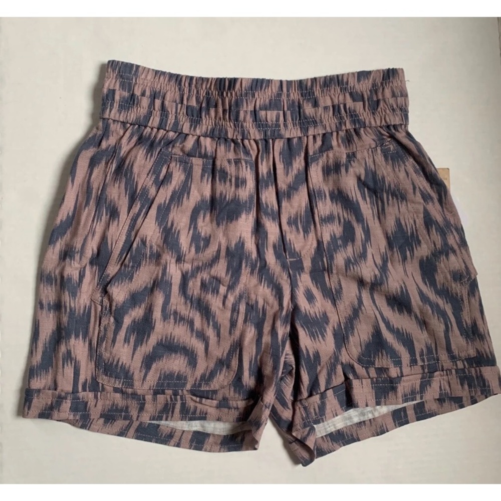 Democracy Women's Sz XS Animal Print Twilight Shadow Cotton Shorts